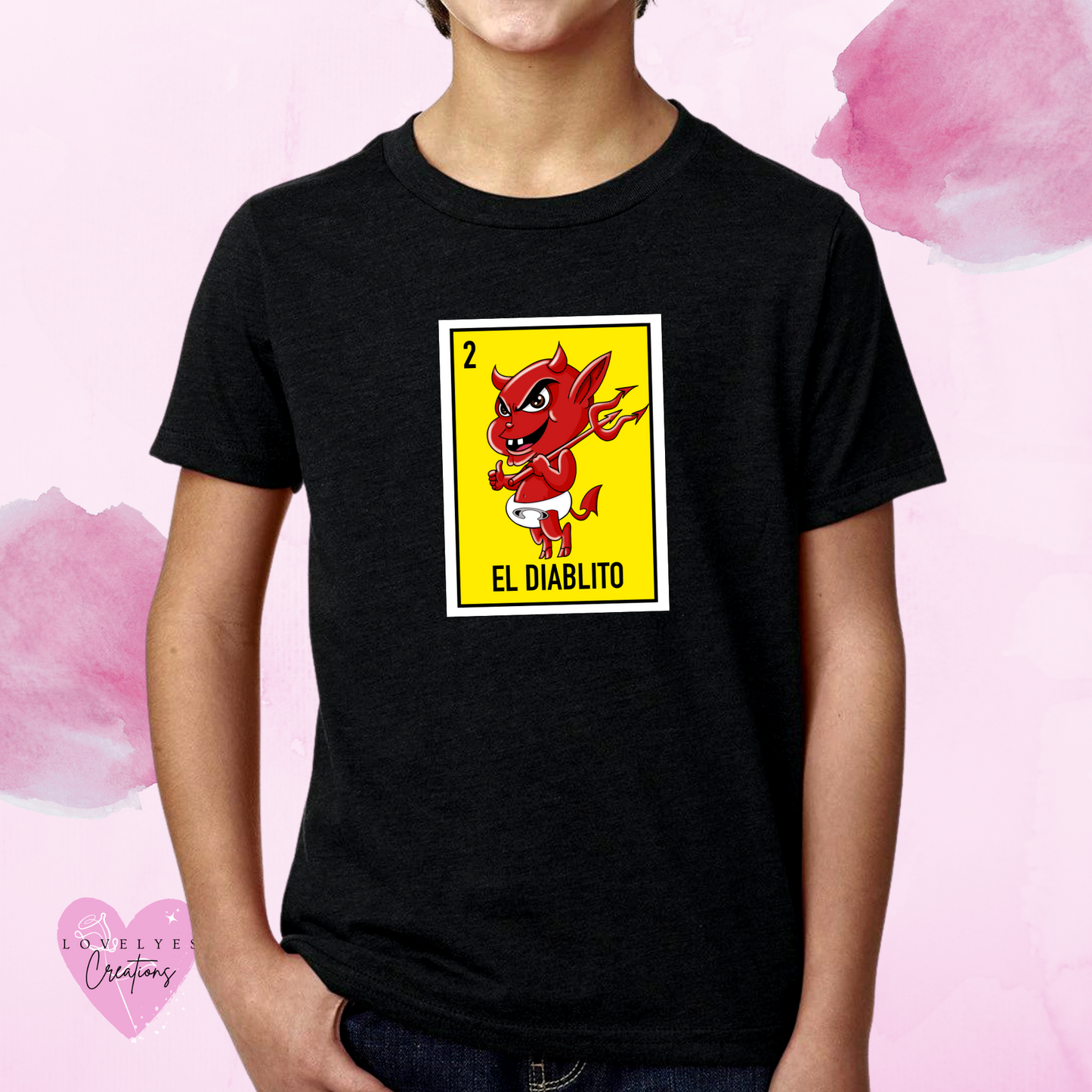 Kids El Diablito Loteria Shirt