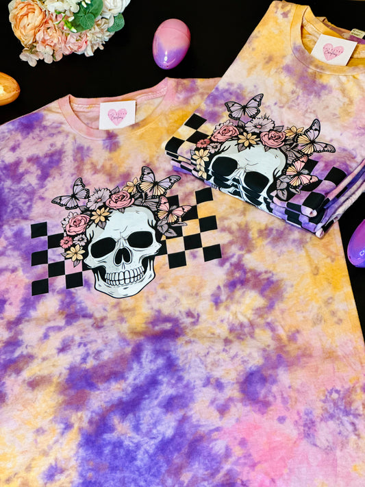 Retro Skull | Spring Tie Dye T-Shirt