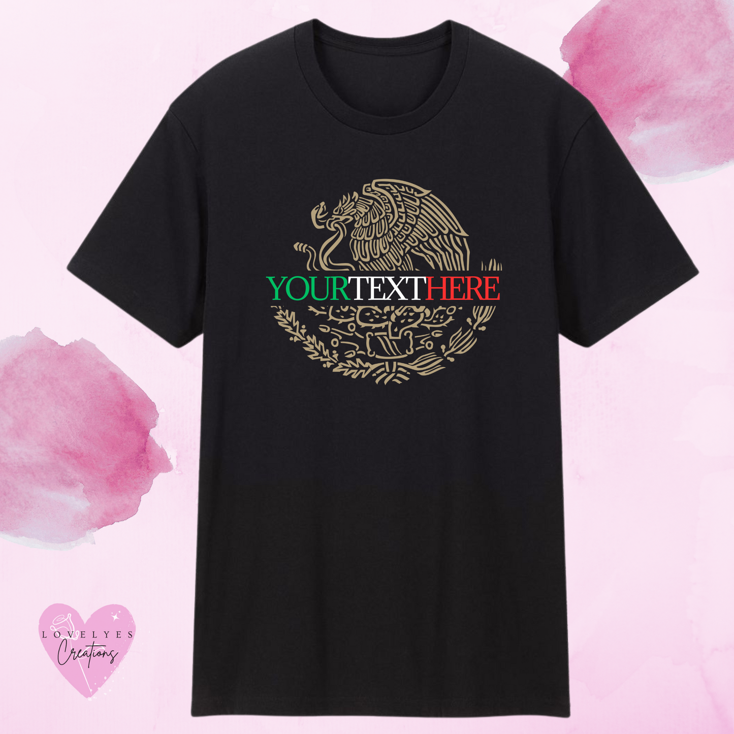 Mexican State Shirt Tri-Colored Text