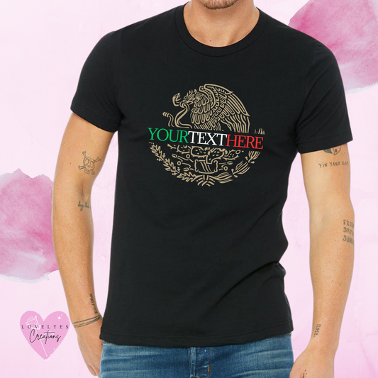 Mexican State Shirt Tri-Colored Text