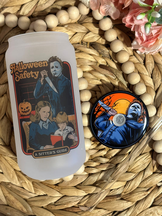 Michael Myers Glass Can