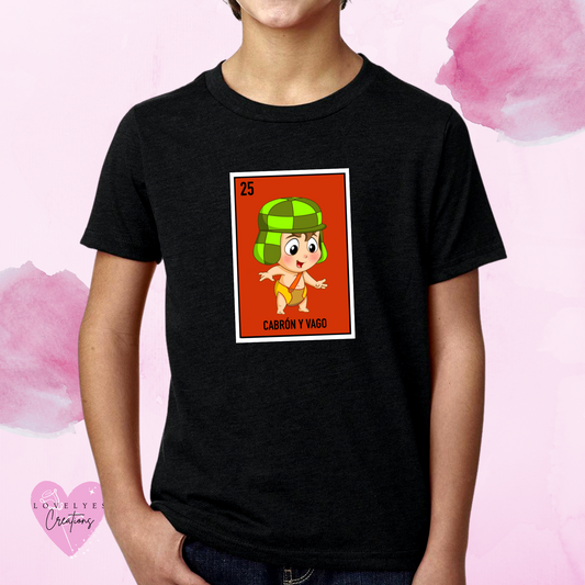 Kids Cabron y Vago Loteria Shirt