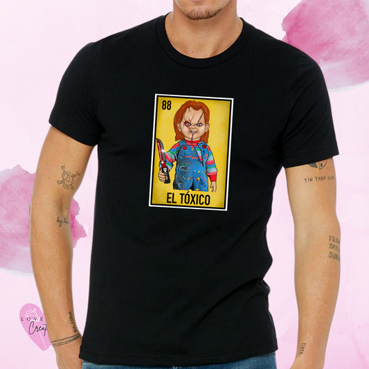 Mens Toxico Chucky Loteria Shirt