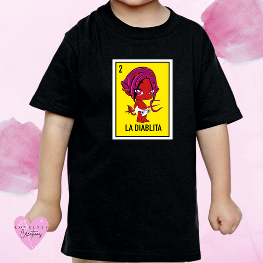 Kids La Diablita Loteria Shirt
