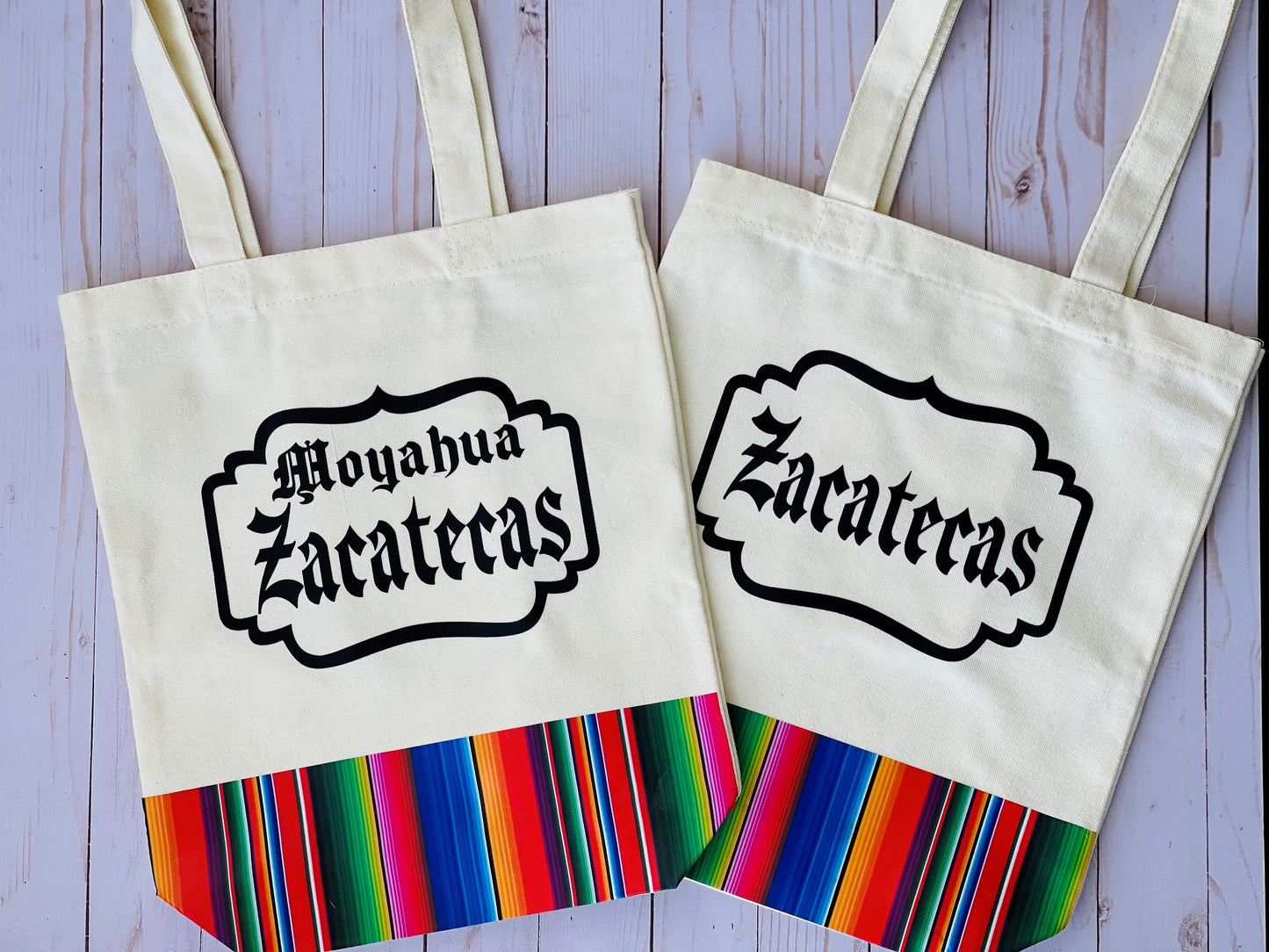 Mexican State Canvas Tote Bag | Serape Tote Bag | Gifts For Her | Mexican Pride Tote Bag | Personalized Tote Bag | Custom Name Canvas Bag